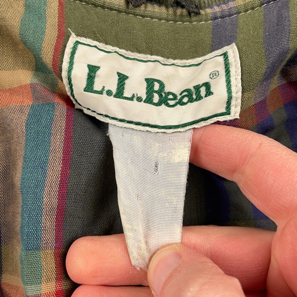 VTG LL Bean Jacket Womens Large Canvas Chore Barn Field Coat Corduroy Collar - Picture 4 of 15